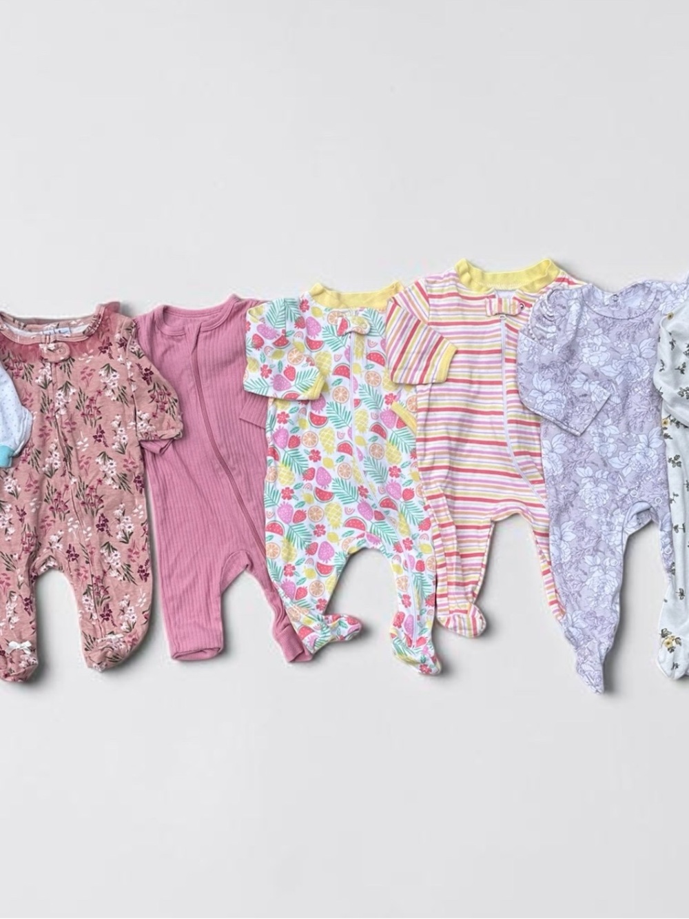 Unbranded Pink Ribbed Baby One-Piece